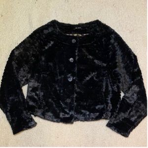 NWT Torrid black faux fur jacket 2x